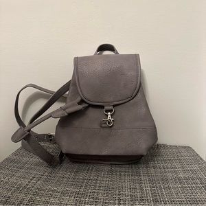 Free People gray mini backpack